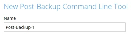 Post-Backup Command Line Tool