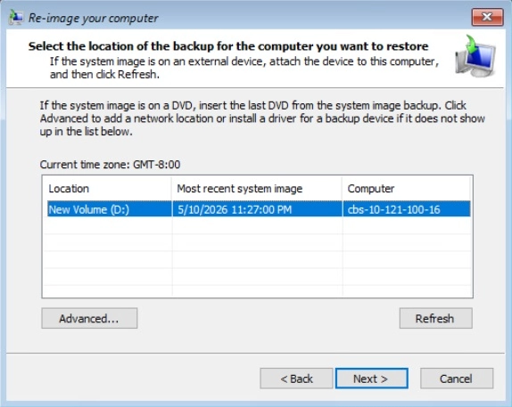 Backup Location