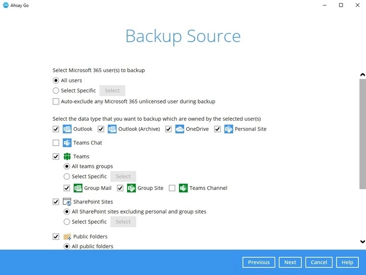Entire Org Backup Source