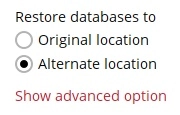 Alternate Location