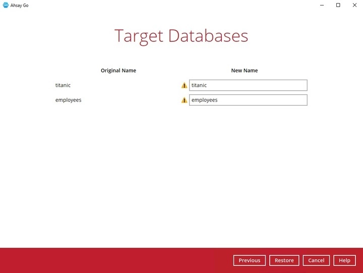 Target Database