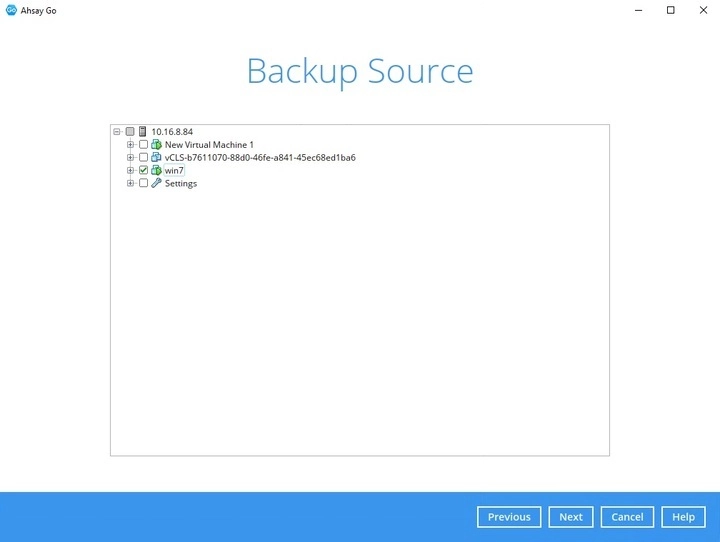 ESXi Backup Source