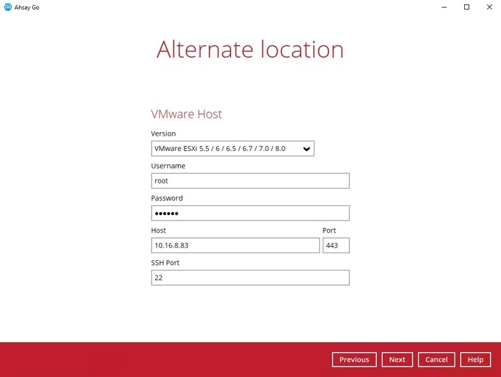 Alternate Location