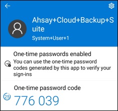 Microsoft Authenticator OTP