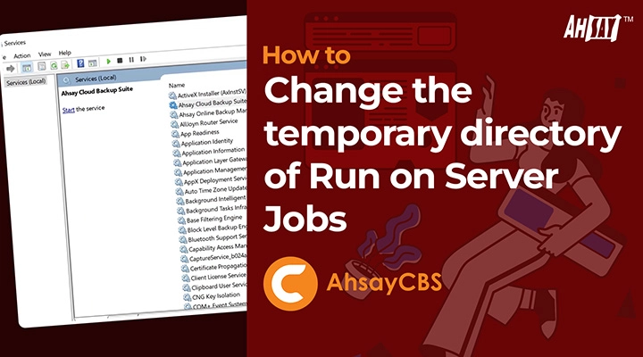  How to change the temporary directory of Run on Server jobs